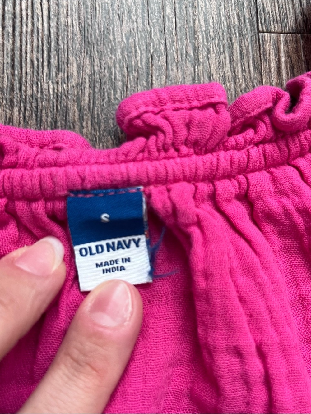 Old Navy Women’s Small Bright Pink Gauze V-Neck Tunic Dress w/ Pockets - Picture 3 of 8